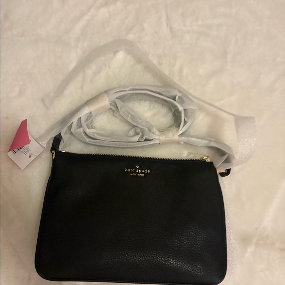 Kate Spade Black Crossbody Bag with Chain Strap